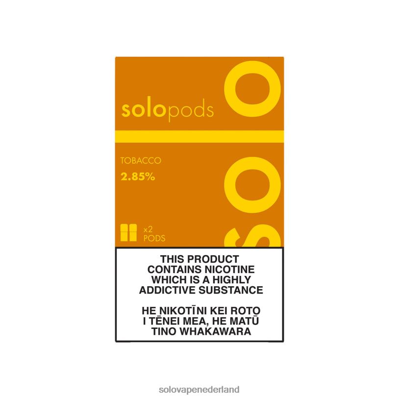 Solo vervangende pod, 2-pack tabak 0280450 - Solo Vape Winkel