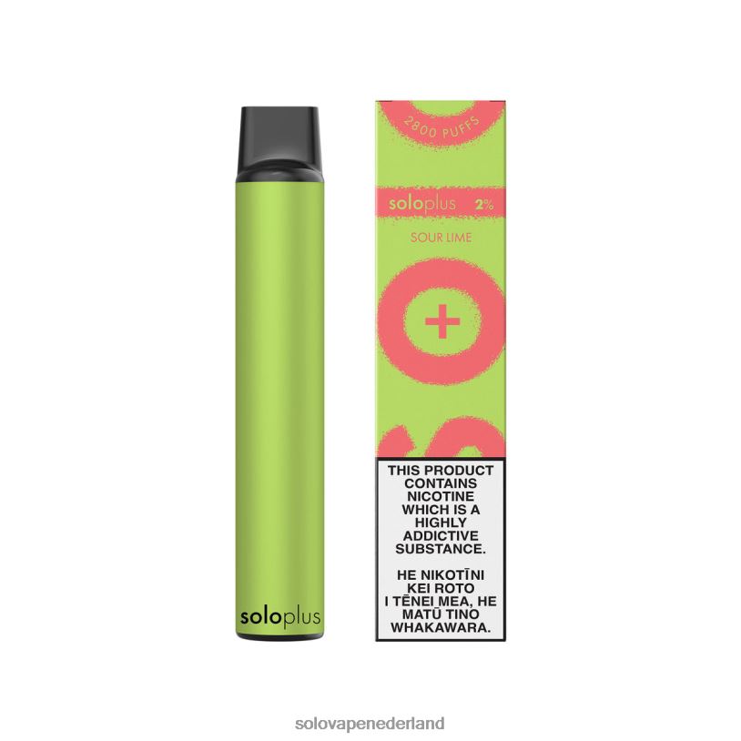 Solo Plus wegwerp damp zure limoen 0280434 - Solo Vape Flavours