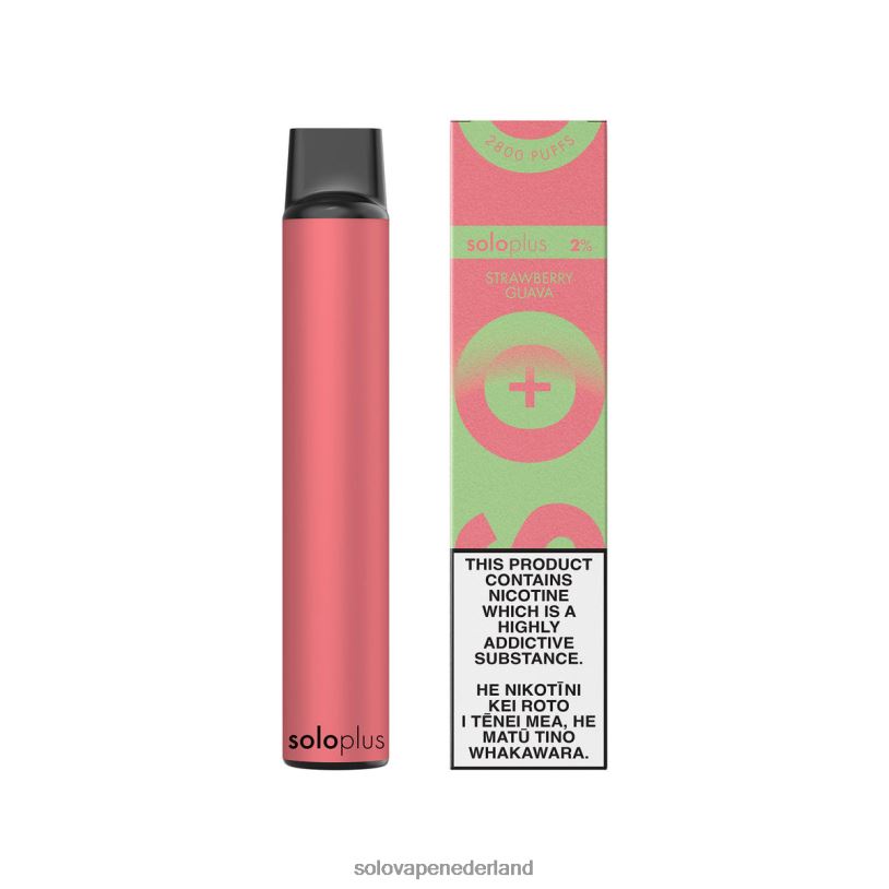 Solo Plus wegwerp vape-paradijscollectie aardbei guave 0280437 - Solo Vape Nederland